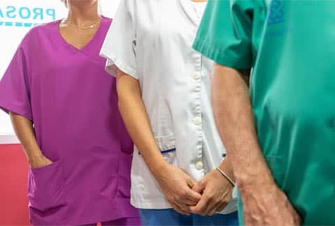 Cuadro médico de la policlínica Prosaude en Cangas